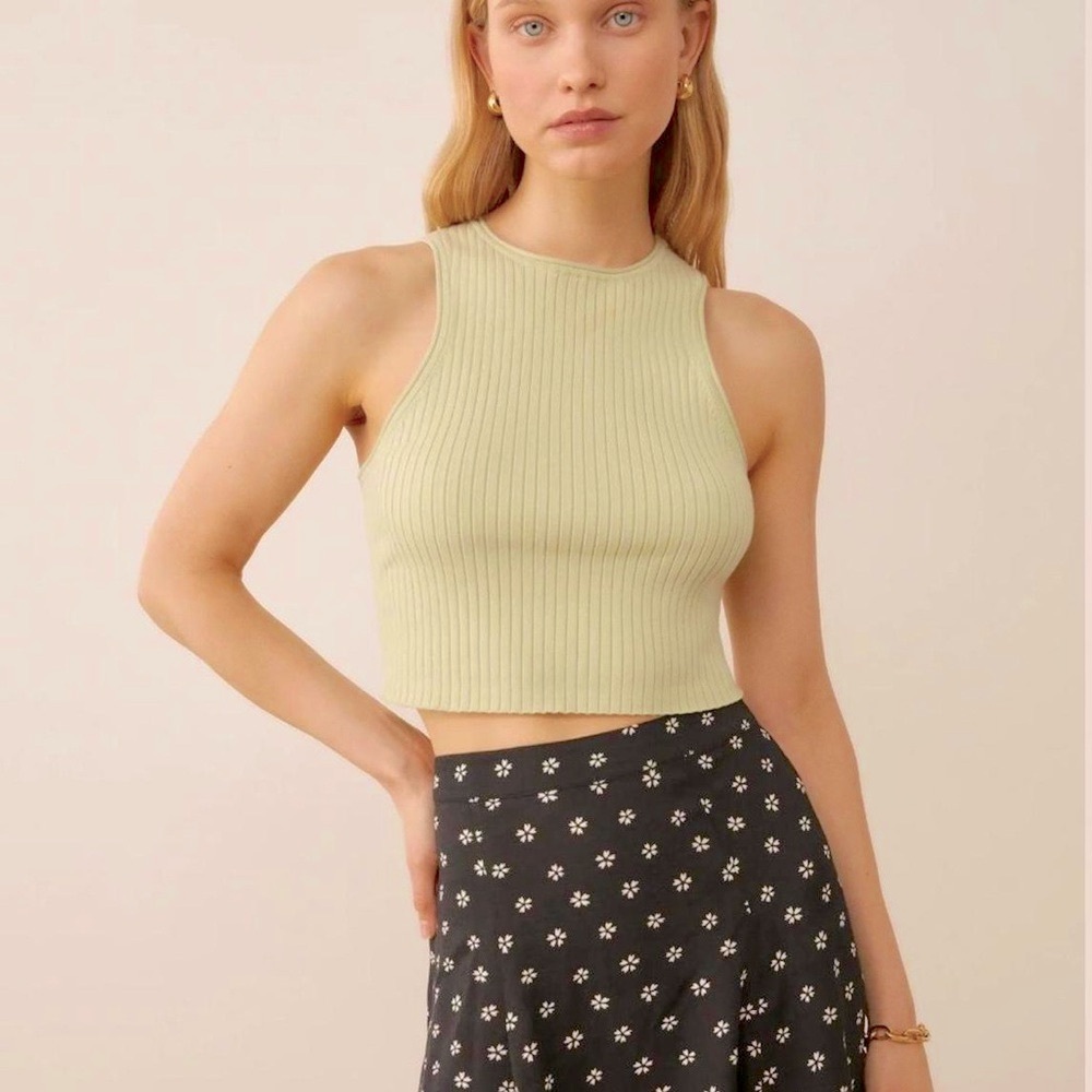 Reformation Sleeveless Rib Top